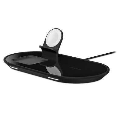 mophie 3-in-1 wireless charging pad in black (fabric)-image-409903653