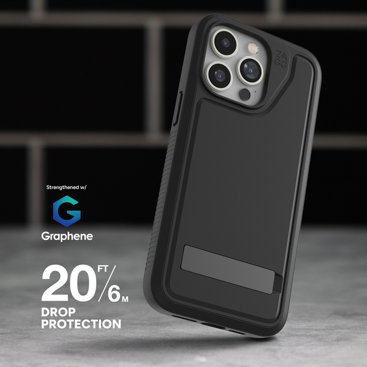 ZAGG Everest Snap iPhone 15 Pro Max Hülle mit Ständer für Handy - Drop - Bild 7 von 9