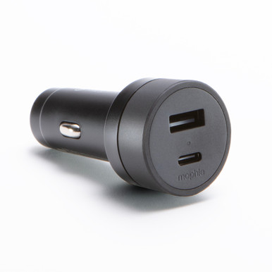 mophie car charger usb-c usb-a 42w in black-image-409911762