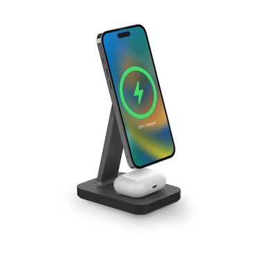 mophie snap+ charging stand & pad (outlet) in black-image-411309750