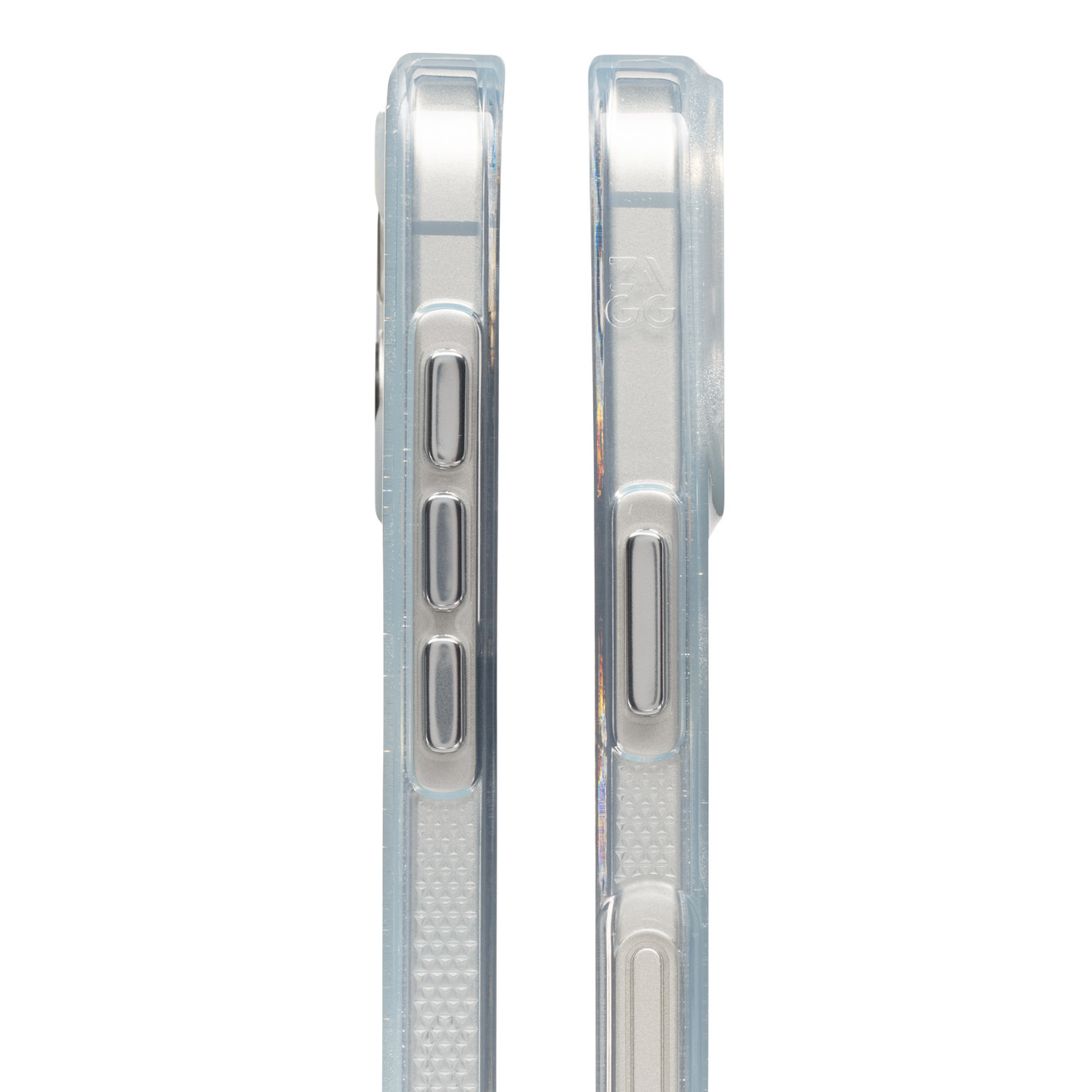 ZAGG Milan Snap Case for iPhone 16 White Glitter Swirl - 第 5/27 張圖片