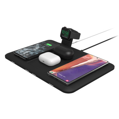mophie 4-in-1 wireless charging mat in black | 3mm-image-401306598
