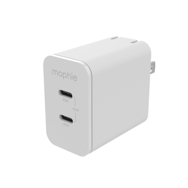 mophie speedport 45 gan charger (apple exclusive) in white-image-409909427