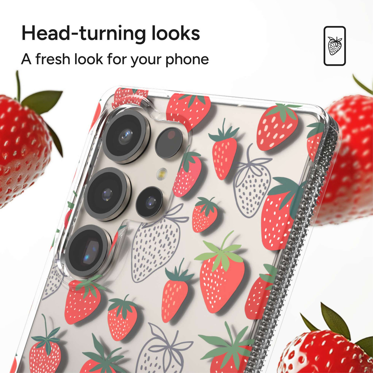 ZAGG Milan Samsung Galaxy S25 Ultra Casey Strawberry Pattern - Bild 5 von 9