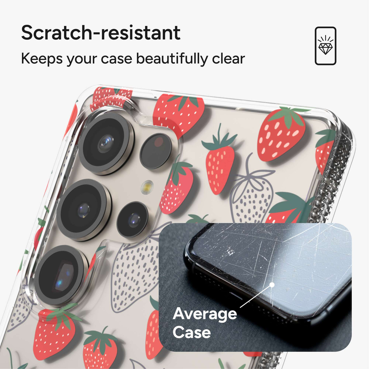 ZAGG Milan Samsung Galaxy S25 Ultra Casey Strawberry Pattern - Bild 7 von 9