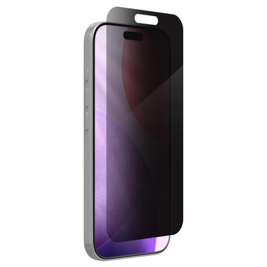 2 Pack Privacy Screen Protector For IPhone 16, 9H Dark Tempered Glass Screen For IPhone 16, Case