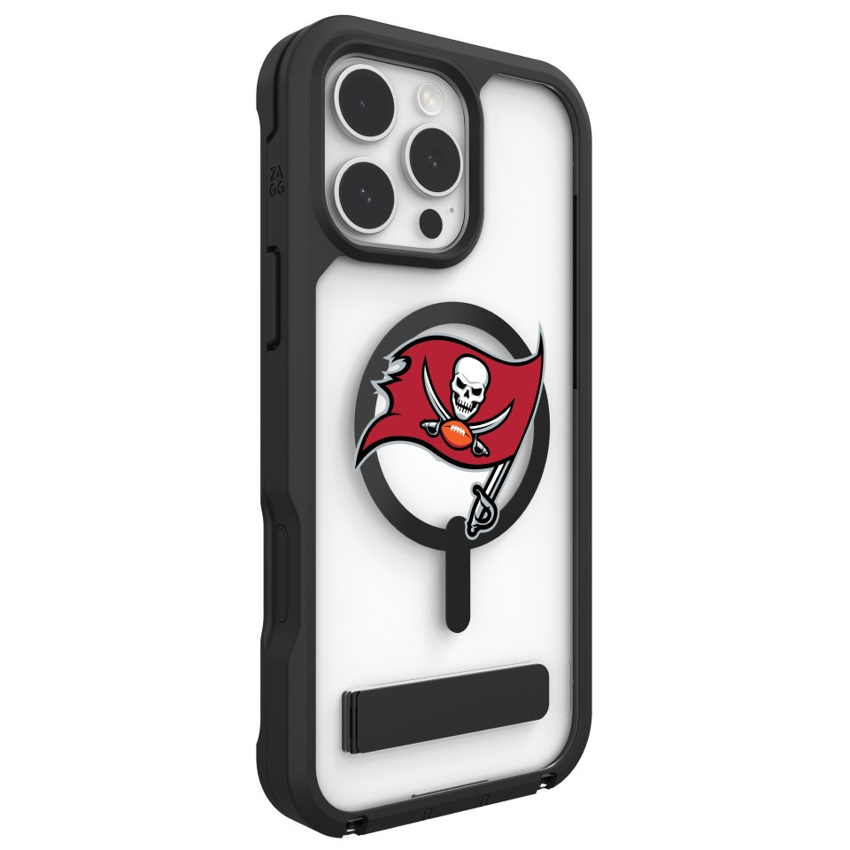 ZAGG Custom Tampa Bay Buccaneers - Rainier iPhone 16 Pro Custom Case 1-image-SSZG-NFL-TAM01-RSK16P-1