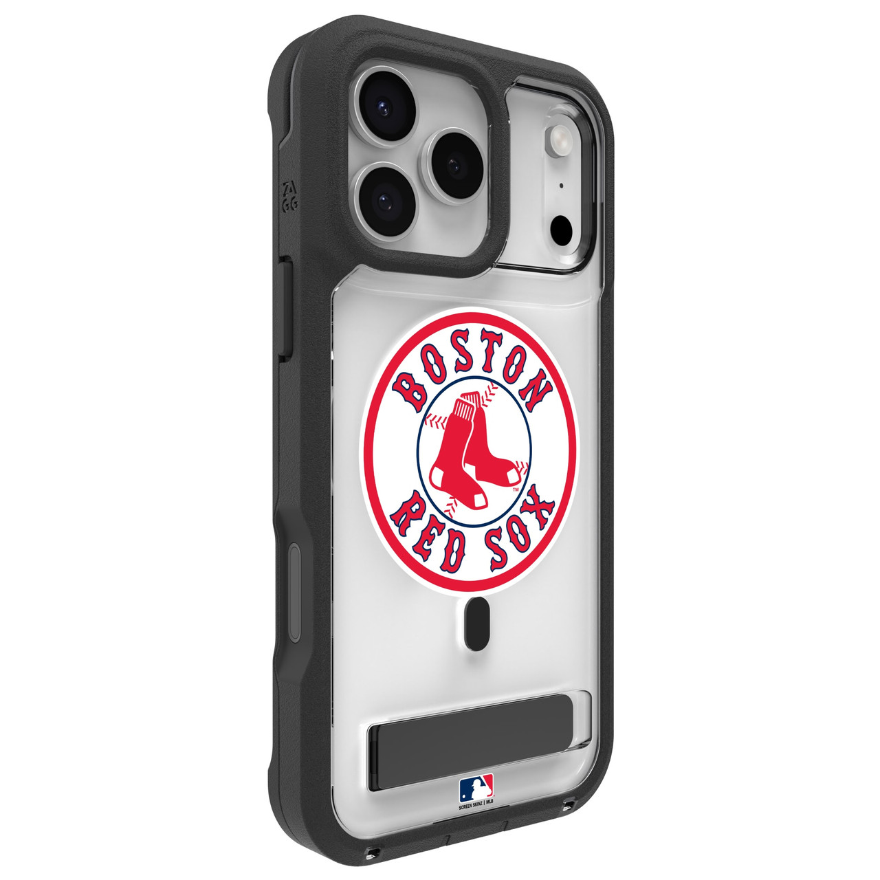 ZAGG Custom Boston Red Sox - Rainier iPhone 17 Pro Custom Case 1-image-SSZG-MLB-BOS01-RSK17P-1