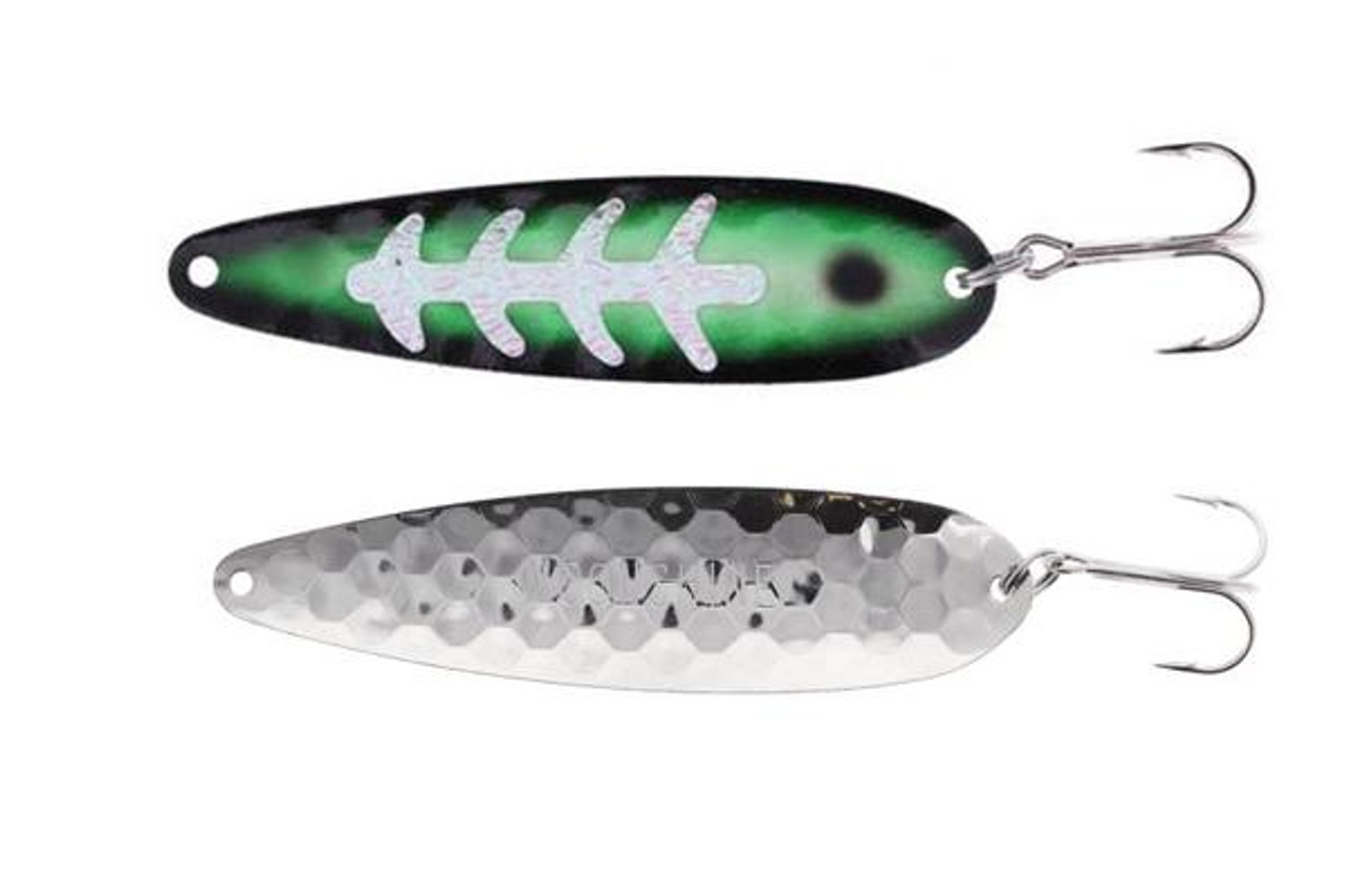 Moonshine Trolling Spoon Arctic Ice; 4 in.