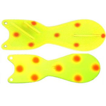 Dreamweaver Spindoctor Flasher Yellow Coho Dots 8'' Dreamweaver Spindoctor Flasher Yellow Coho Dots 8''