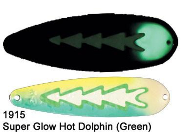 Dreamweaver Standard Spoon SG Super Glow Hot Dolphin(Green) Standard
