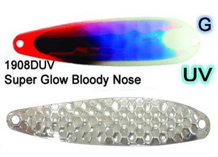 Dreamweaver Magnum Spoon Super Glow SG Bloody Nose Dbl UV Magnum