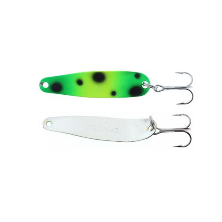 Michigan Stinger Scorpion Spoon Silver Back Froggy Glow 2-1/4''