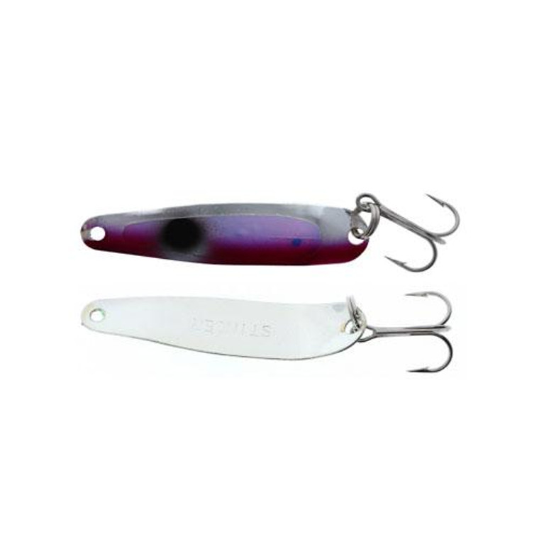 Michigan Stinger Scorpion Spoon Silver Back UV Purple Tux 2-1/4''