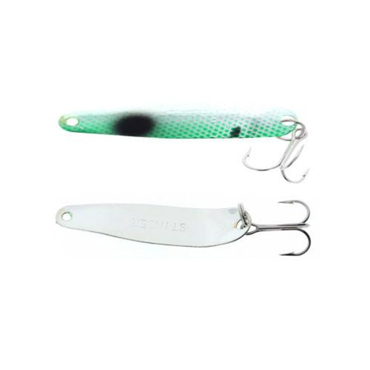 Michigan Stinger Scorpion Spoon Silver Back Emerald Shiner 2-1/4''