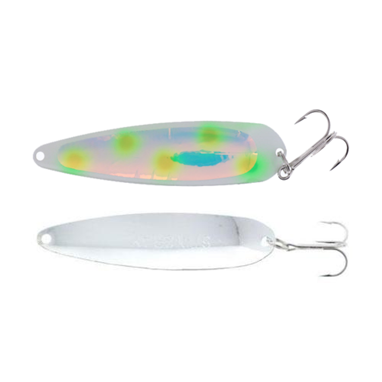 Michigan Stinger Spoon Standard Trans UV Green Dot 3-3/4''