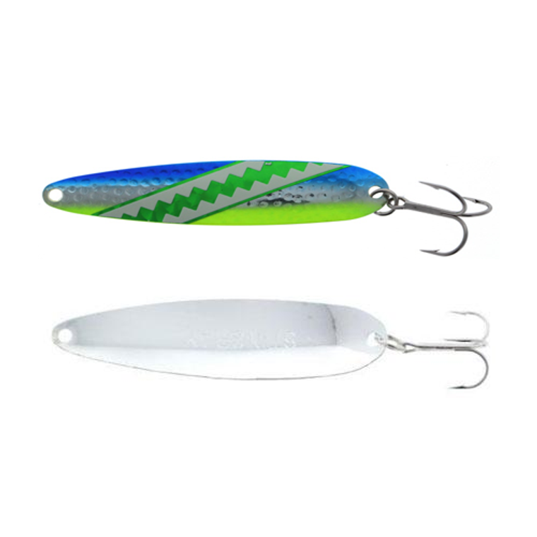 Michigan Stinger Spoon Standard UV Blue Dolphin 3-3/4''