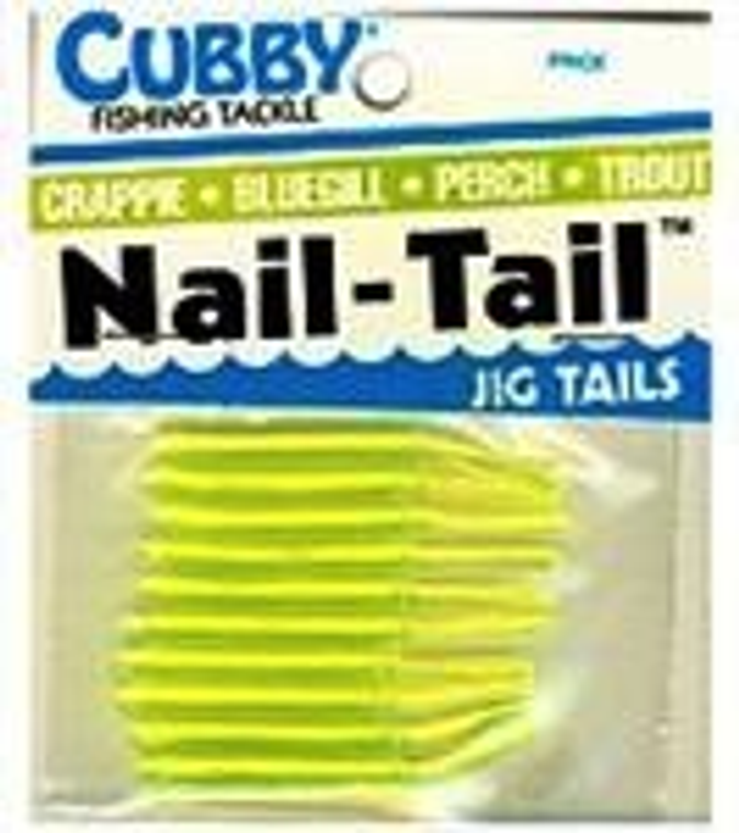 Cubby Nail Tail Clear Chartreuse 1-3/4''