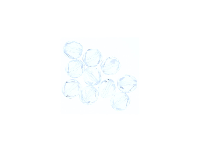 Kalin's Glass Beads 8mm 10pk Clear 8mm