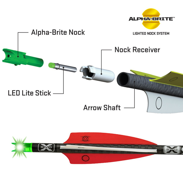 TenPoint Alpha-Brite Lighted Nock System 3 pk Red