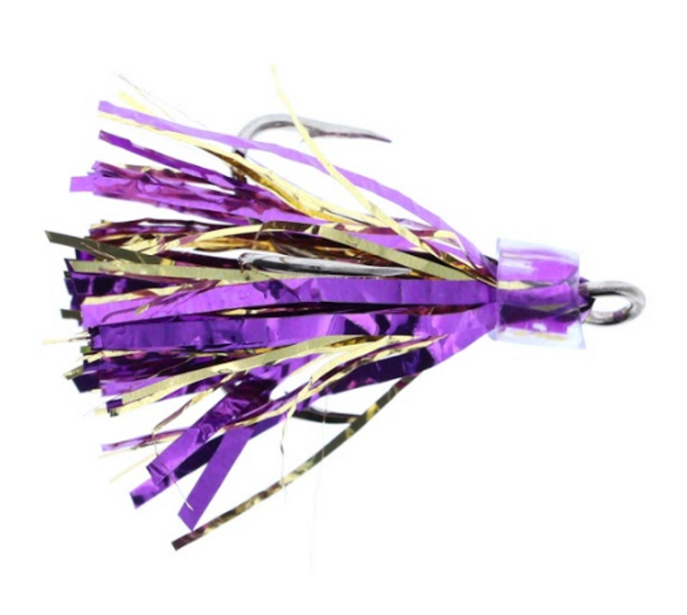 Salmon Candy Coho Flies 2 Pack Purple Gold 2 Inch