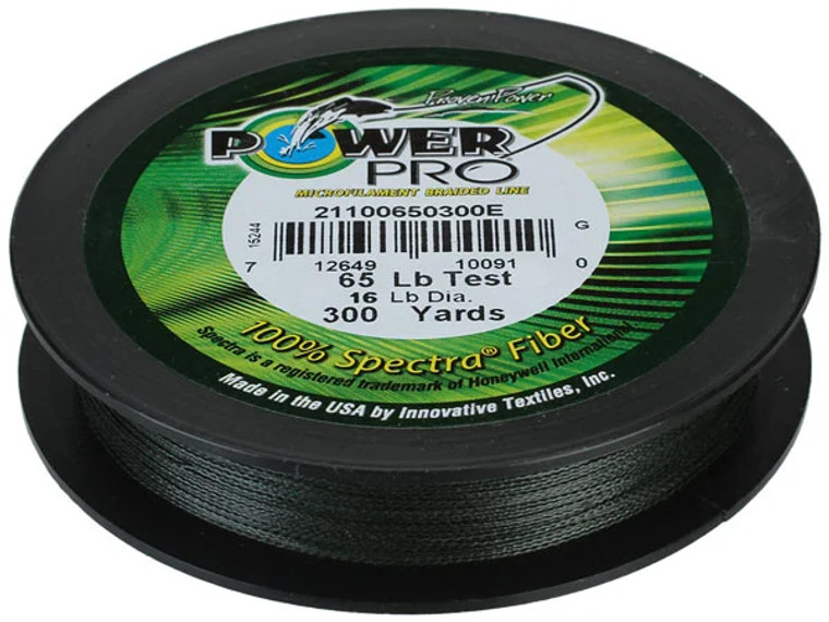 PowerPro Spectra Braided Line 300 yd Spool