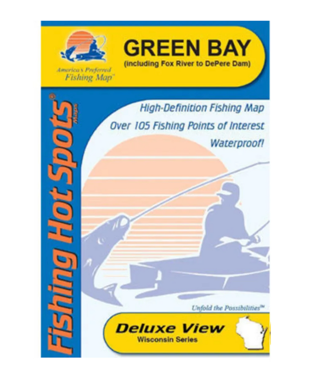 Fishing Hot Spots Green Bay Lake Map