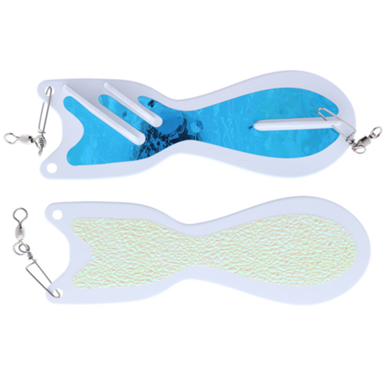 Dreamweaver Spindoctor Flasher White-Blue/Crush Glow 8''