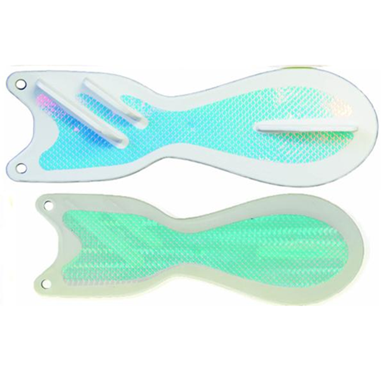 Dreamweaver Spindoctor Flasher White UV Fishscale 10''