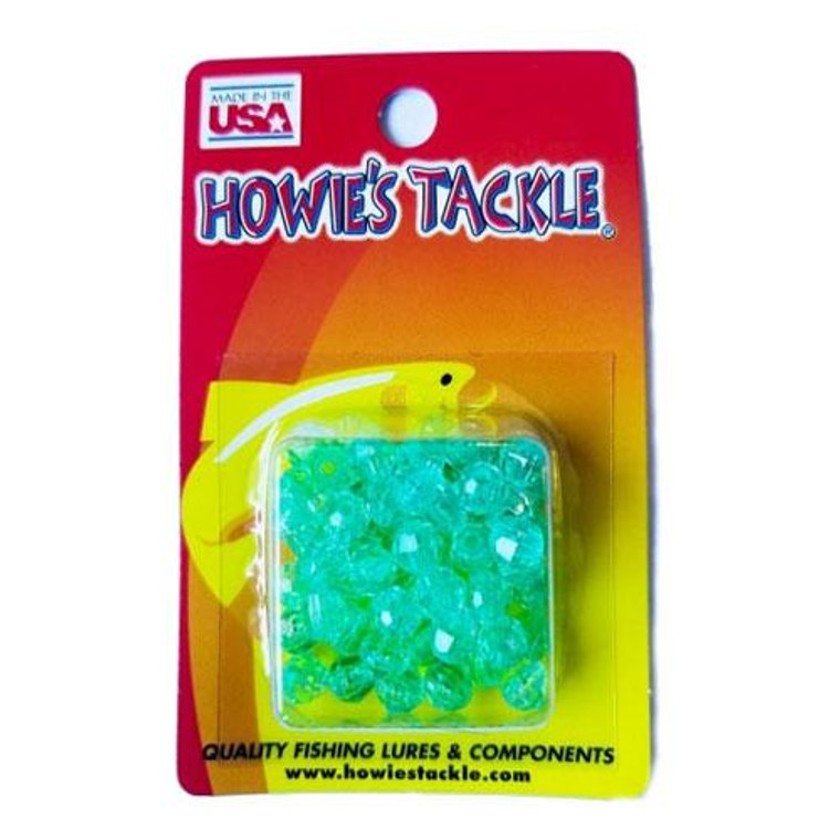 Howie's Tackle Beads #6 Aqua 50 Pack