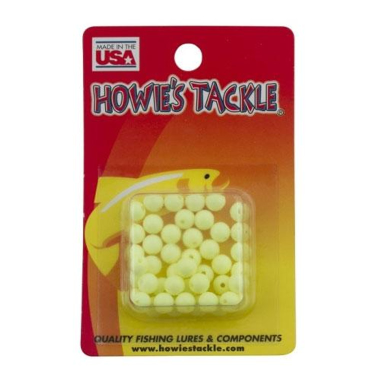 Howie's Tackle Beads #6 Chartreuse 50 Pack
