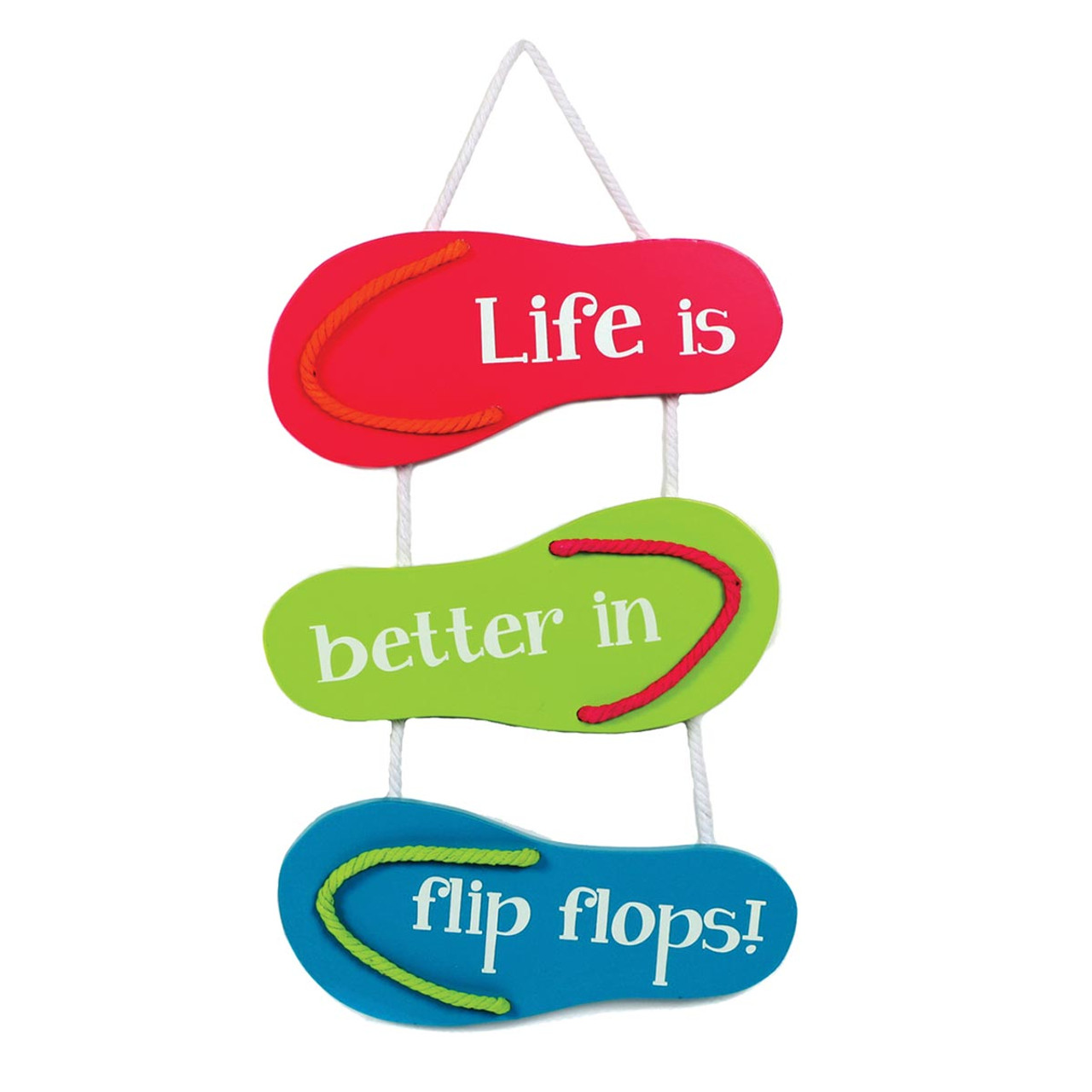 Life in Flip Flops Wooden Sign - 60339-G