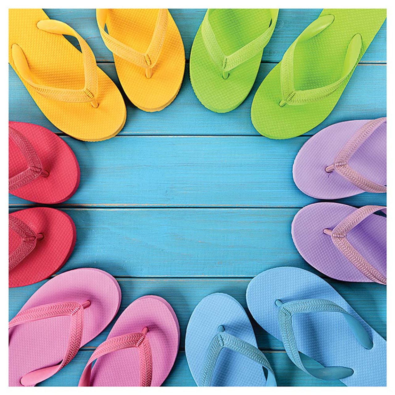 beach themed flip flops