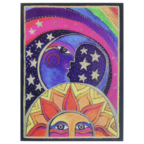 Laurel Burch Birthday Card Adventure Sun Moon - BDG11969