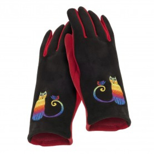 Laurel Burch - Rainbow Cat Embroidered Glove
