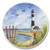 Tropical Lighthouse Round Car Auto Coasters 03-483