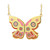 Summer Butterfly Pink Laurel Burch Necklace - 5100
