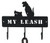 Metal Art Wall Triple Hook Panel "My Leash" - 11940