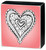 Colorable Heart 3 inch square Wall Art - Color a Sign - Heart on Pink Background