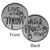 Live in the Meow. Think Paws-itive Paw Print Memory Token Coin 49765