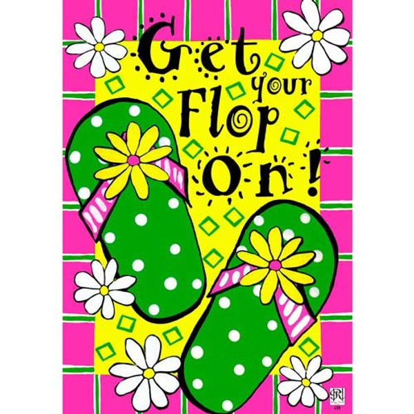 Get Your Flop On Garden Flag 1946FM