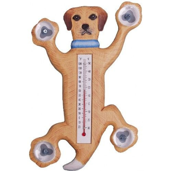 Dog Wood Window Thermometer - 21710-03