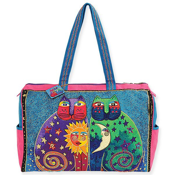 Laurel Burch Celestial Felines Travel Bag Overnighter - LB5171