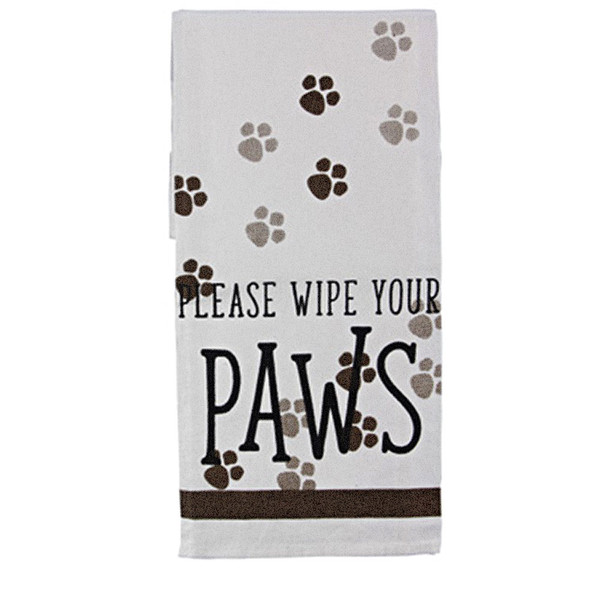 Please Wipe your Paws - Tea Towel