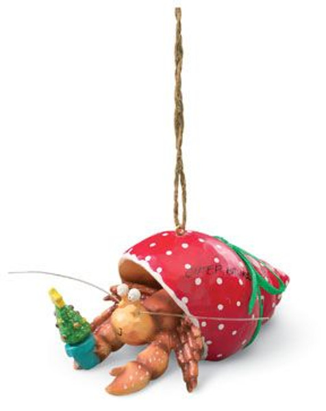 Holiday Hermit Crab Christmas Ornament - 863-20