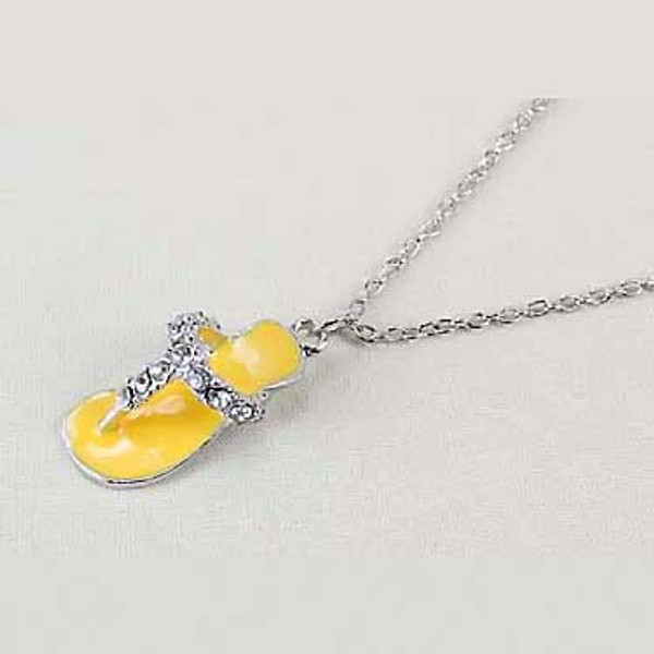 Yellow Flip Flop Necklace 53055