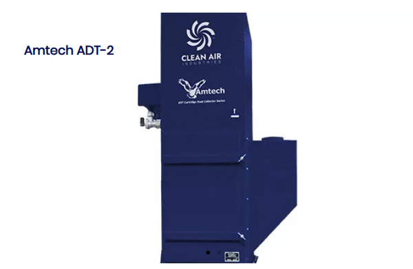 Clean Air Industries ADT-2 Cartridge Dust Collector w/ Flame Retardant Nanofiber