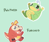 Derptiles: Pokemon Stickers