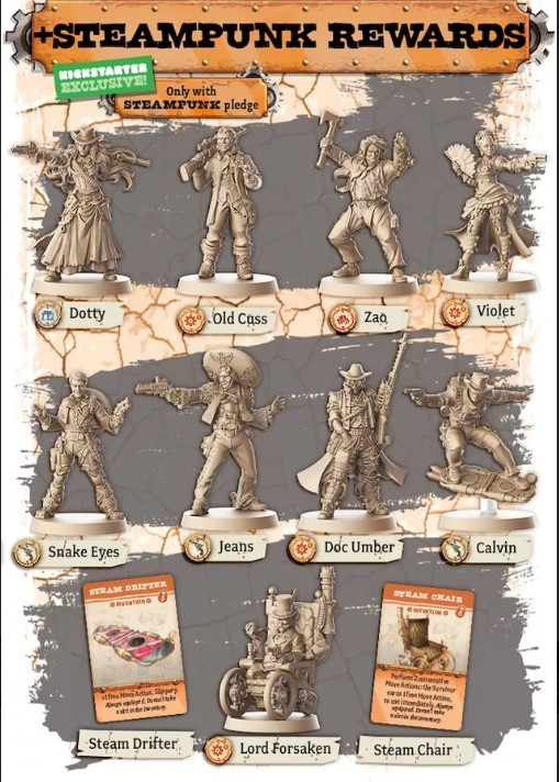 Zombicide: Undead or Alive - Gears & Guns (with Kickstarter