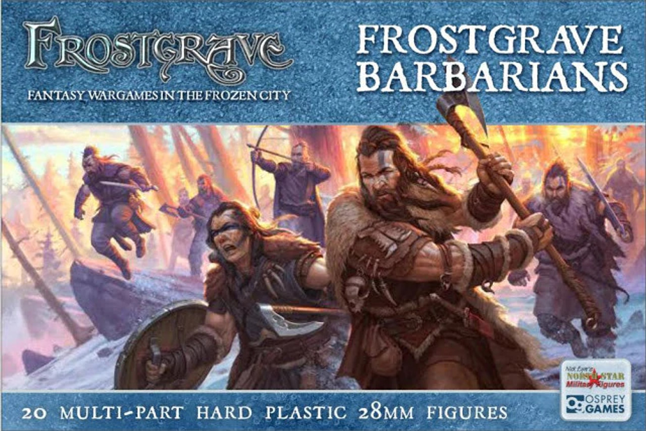 Frostgrave Barbarians North Star frozen city plastic figures 20 Barbaren fantasy 